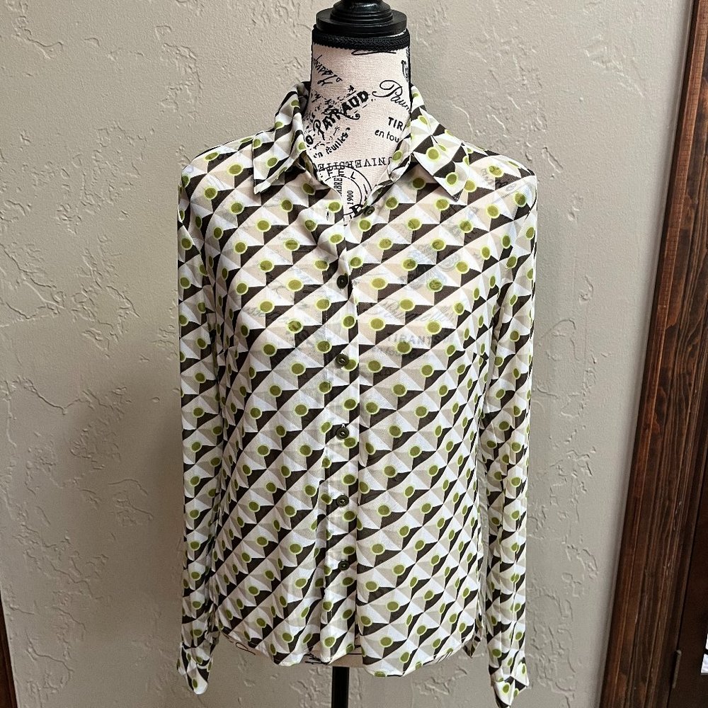 Cabi Mosaic Mesh Top Style #4336